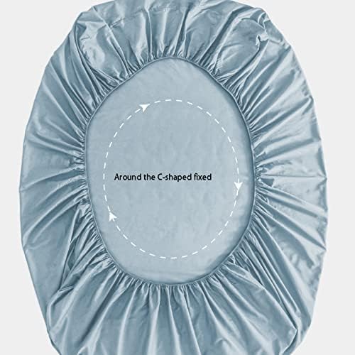 FCLDESHOP Cotton Mattress Pad Cover 180x200cm Green