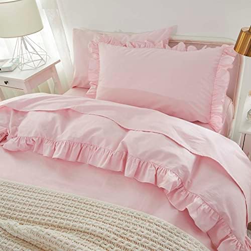 Brandream Kids Duvet Cover Set FullQueen Pink