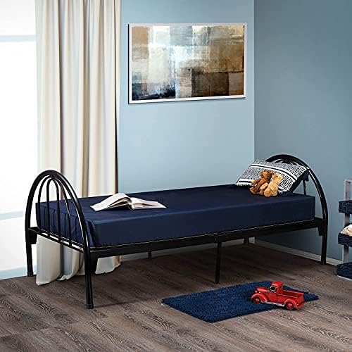 Dream Solutions USA 6 Inch Foam Mattress with Blue Nylon Cover 33x74x6