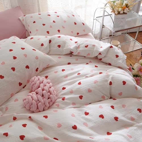 Nayoroom Heart Duvet Cover Set Queen Size