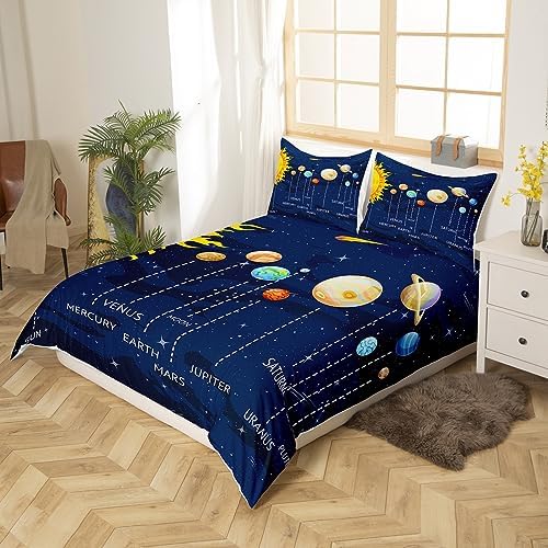 Erosebridal Space Duvet Cover Set 3Pcs for Kids