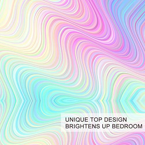 BlessLiving Rainbow 3D Duvet Cover Set Kids Full