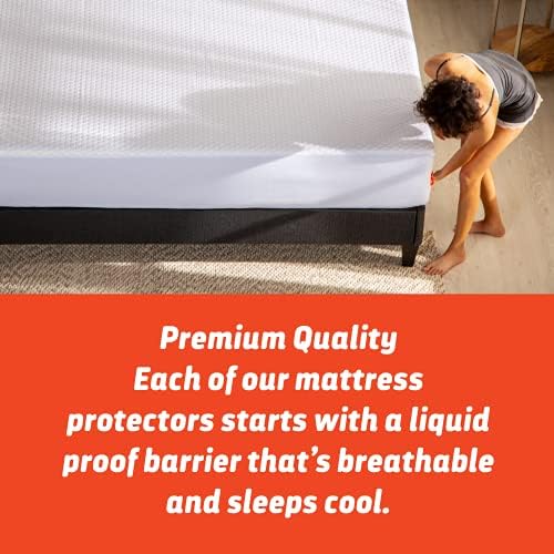 Layla Mattress Protector Queen - Breathable and Liquid Proof