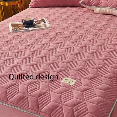 FCLDESHOP Light Grey Mattress Protector with Deep Pocket