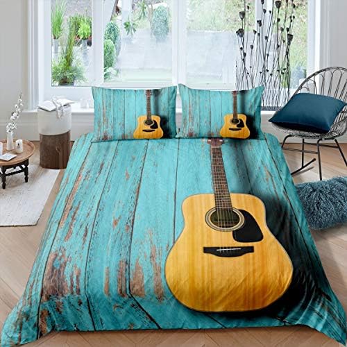 Feelyou 3D Guitar Duvet Cover Set for Kids 1