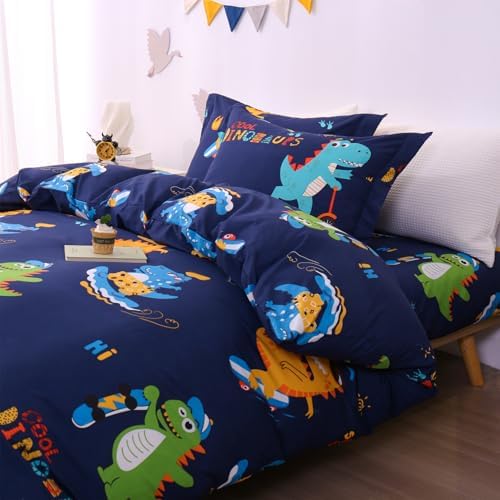 JSD Sports Dinosaur Kids Duvet Cover Set Twin Size