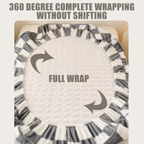 Velvet Mattress Protector with Non-Slip Design for Comfortable Sleep