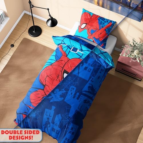 Marvel Spiderman Duvet Cover Set for Kids Single Bed 1