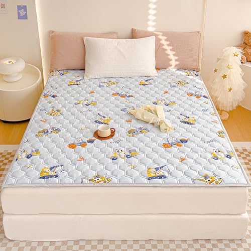 LDLCYCN Queen Mattress Cover 120x200cm Cotton Soft Non-Slip Protector