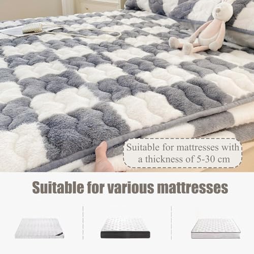 Velvet Mattress Protector with Non-Slip Design for Comfortable Sleep