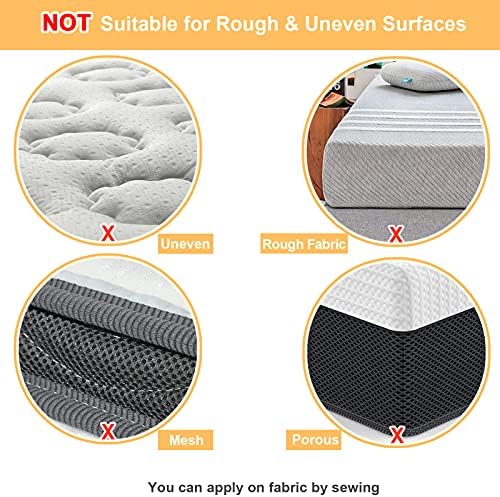 KAEGREEL Non Slip Mattress Pad 3m x 11cm Hook Loop Tape