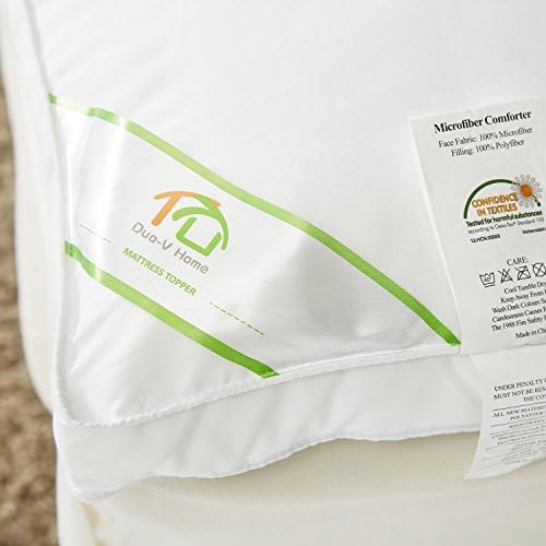 SUFUEE 2 Inch Thick Down Alternative Mattress Topper Full Size