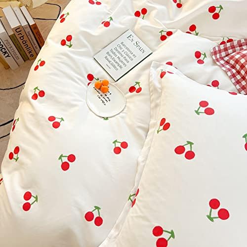 BlueBlue Cherry Duvet Cover Set Queen