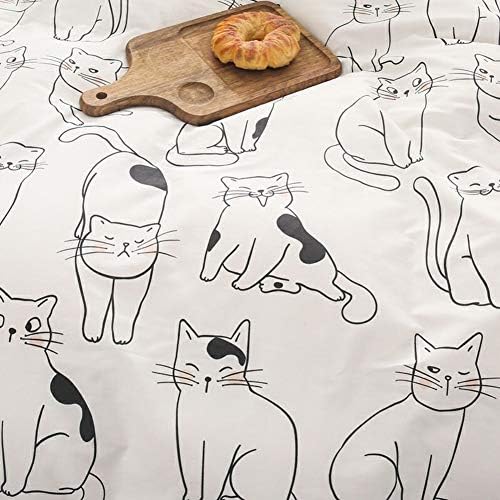Cute Cat Duvet Cover Set Twin for Kids