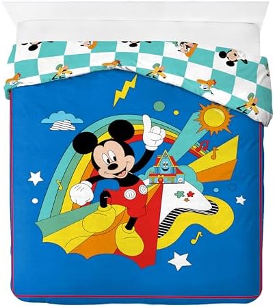 Jay Franco Duvet Cover Set Mickey Mouse Queen Size 3 Piece