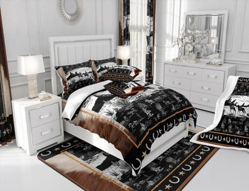 Feelyou Western Aztec Duvet Cover Set Full Size No Comforter