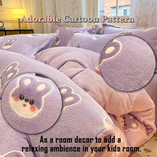 MorroMorn Purple Duvet Cover Queen Set 1