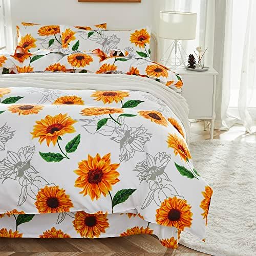 Brandream Kids Duvet Cover Set Twin Twin XL Yellow White