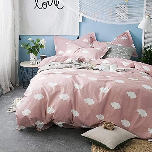 BuLuTu Cloud Print Kids Duvet Cover Set Twin 1