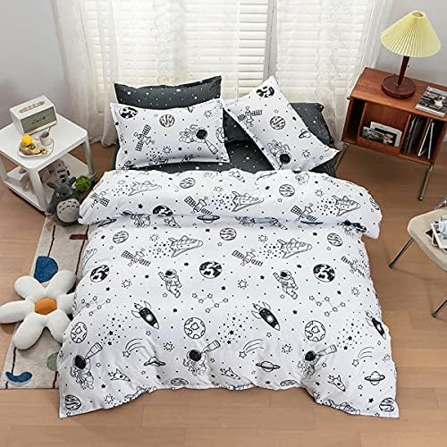 Erosebridal Galaxy Space Duvet Cover Set Full 3Pcs