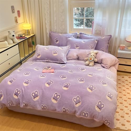 MorroMorn Purple Duvet Cover Queen Set 1