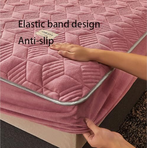 FCLDESHOP Light Grey Mattress Protector with Deep Pocket