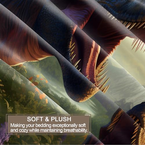 LTAETHC Dinosaur Duvet Cover Twin Set