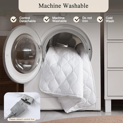 Beautyrest Heated Mattress Pad with 5 Heat Settings and Dual Comfort