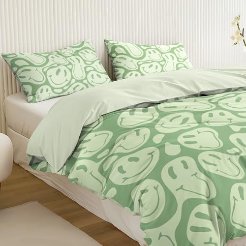 Watbro Retro Hippie Duvet Cover Set 3PCS Queen