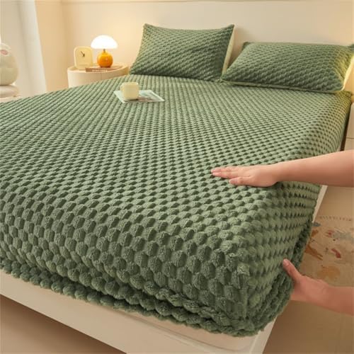 BYHIP Mattress Protector with 11 Deep Pocket and Flannel Fit