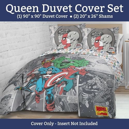 Jay Franco Marvel Duvet Cover Set 3 Piece Kids Bedding