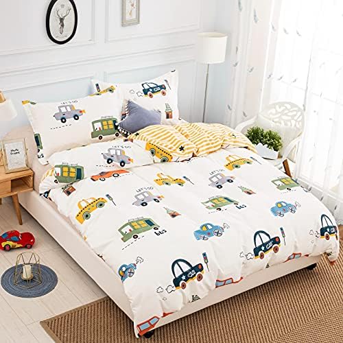 DJY Cartoon Car Duvet Cover Set Twin Size 1