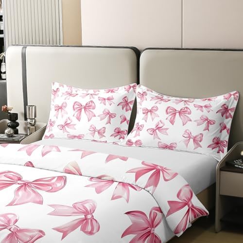 Erosebridal Kawaii Bowknot Duvet Cover Set for Kids