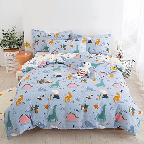 Dinosaur Duvet Cover Set Twin 100 Cotton Reversible