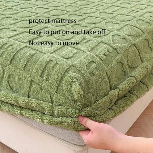 FCLDESHOP Flannel Mattress Pad Cover 190x200cm