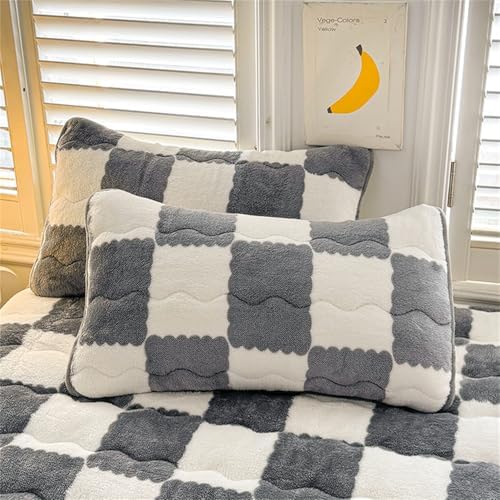 BYHIP Flannel Velvet Mattress Protector Twin