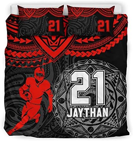 Personalized Football Duvet Cover Set for Kids and Teens 1