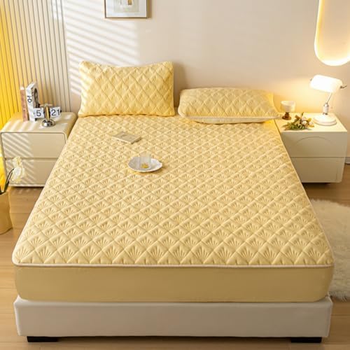 LDLCYCN Queen Milk Velvet Mattress Cover - 120x200cm Winter Protector