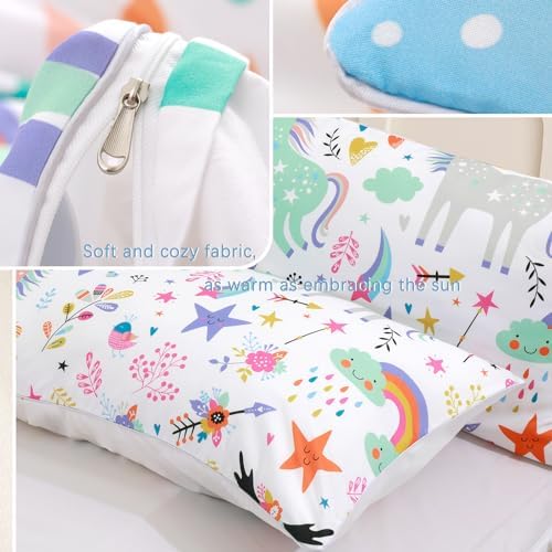 BEDMUST Unicorn Duvet Cover Set - Queen Size