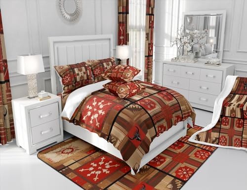 Feelyou Cow Skull Duvet Cover Set for Kids Boys Girls 1
