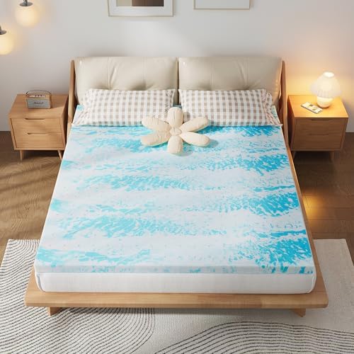 Simple Deluxe Gel Memory Foam Mattress Topper Queen 1