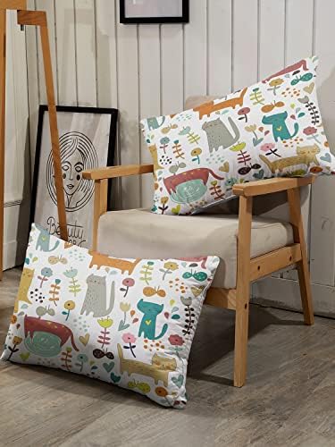 CVHOUSE Kawaii Cat Duvet Cover Set Twin Size