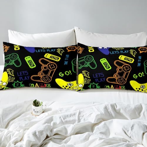 Feelyou Gamer Duvet Cover Set for Kids Boys