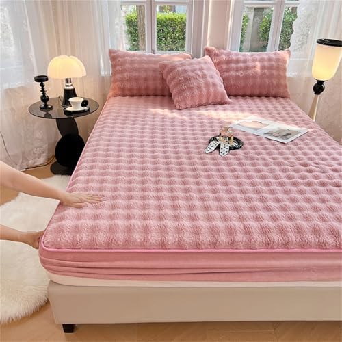 BYHIP Flannel Velvet Mattress Protector Soft Warm Full Size 60x78