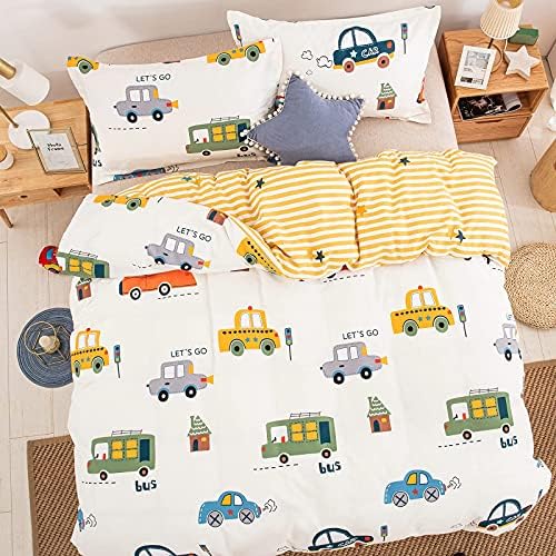 DJY Cartoon Car Duvet Cover Set Twin Size 1