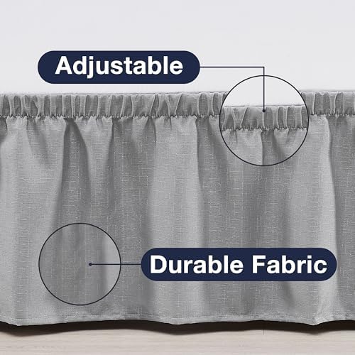 Casual Living Ruffled Bed Skirt for Twin XL Grey