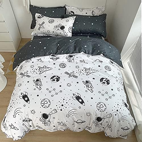 Erosebridal Galaxy Space Duvet Cover Set Full 3Pcs