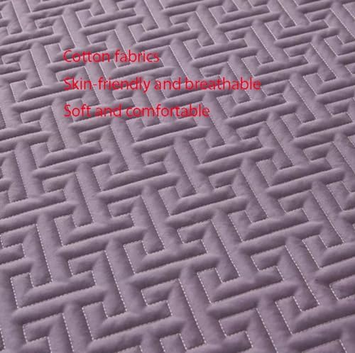 FCLDESHOP Pure Cotton Quilted Mattress Protector 180x220cm
