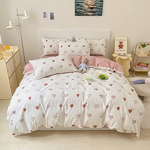 BlueBlue Heart Kids Duvet Cover Set Queen