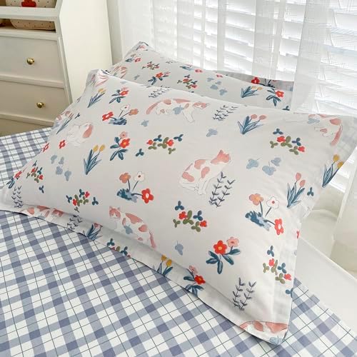 MorroMorn Queen Duvet Cover Set 3Pcs Floral Bedding